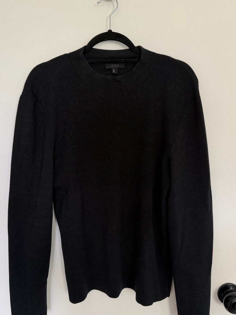 COS Dark Grey Crewneck Sweater for Men
